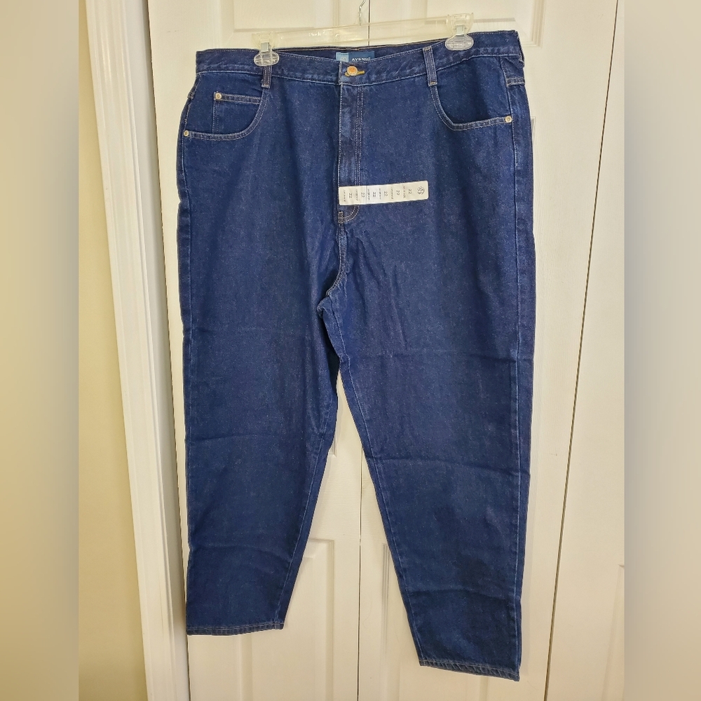 Avenue Blues High Waist Classic Fit Blue Jeans Plus Size 22 Avg ~ New With Tags - Picture 3 of 11